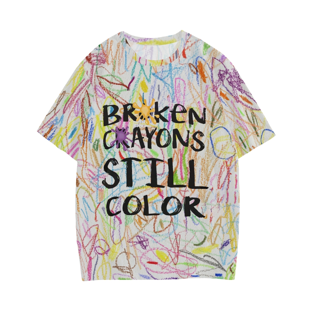 Broken Crayons Still Color Cotton T-shirt