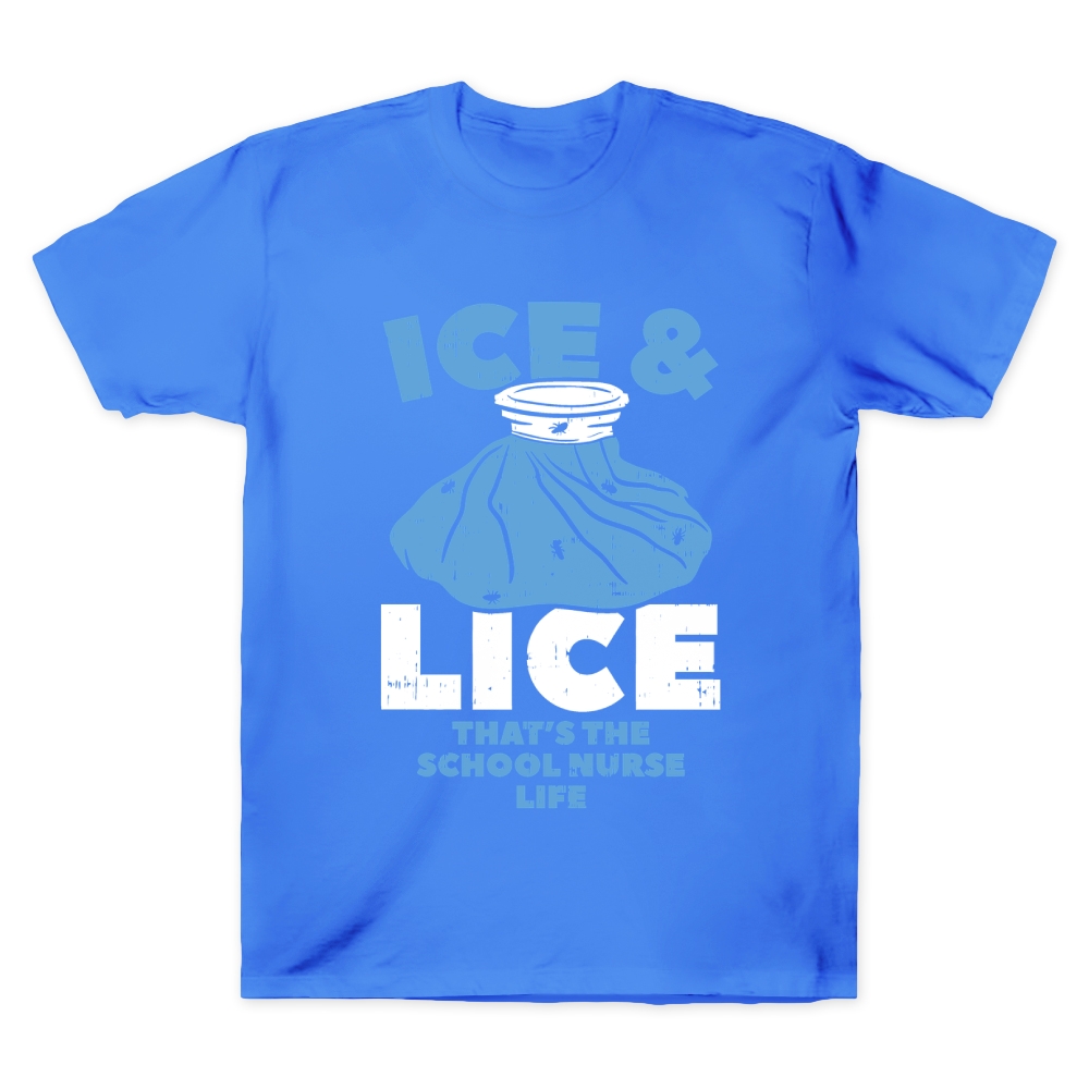 Ice And Lice That'S The School Nurse Life Cotton Doctor T-shirt