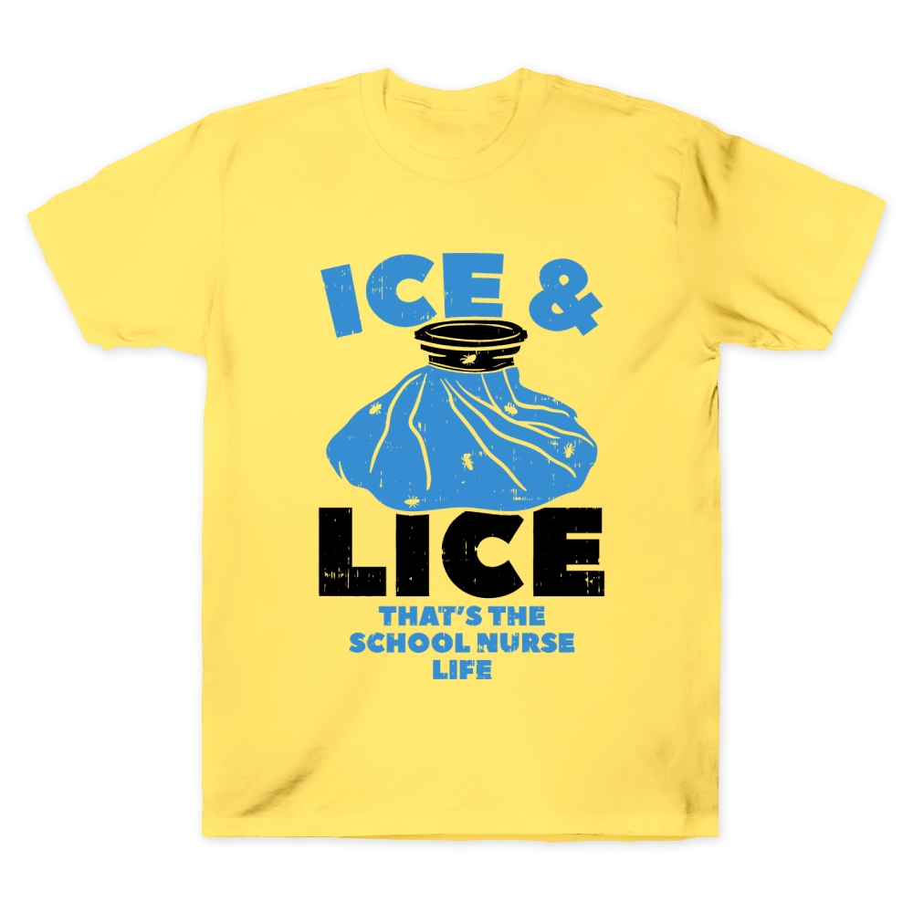Ice And Lice That'S The School Nurse Life Cotton Doctor T-shirt