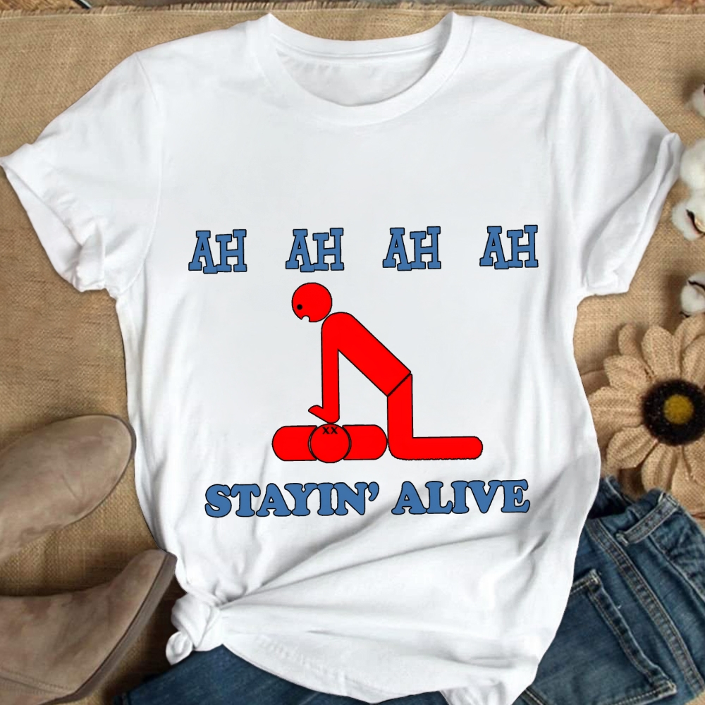 Stayin' Alive Cotton Nurse T-shirt