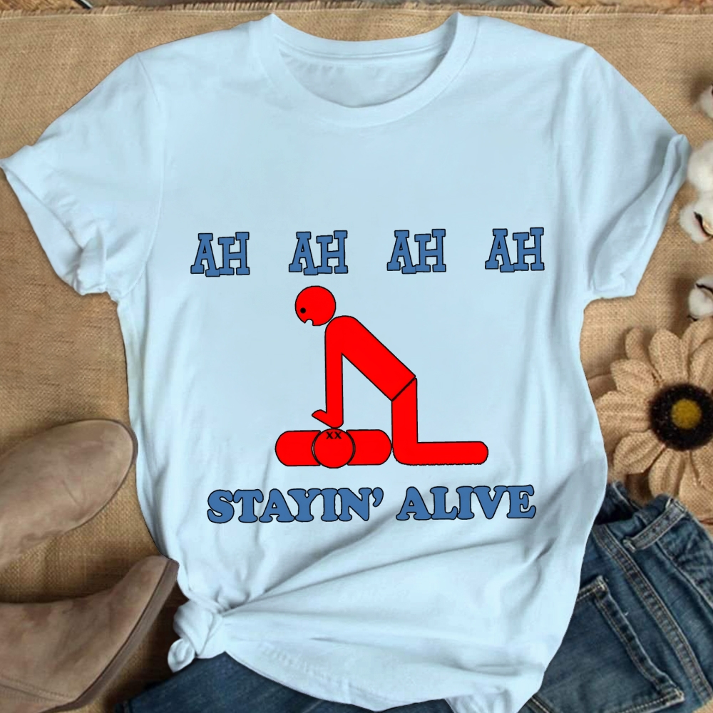 Stayin' Alive Cotton Nurse T-shirt