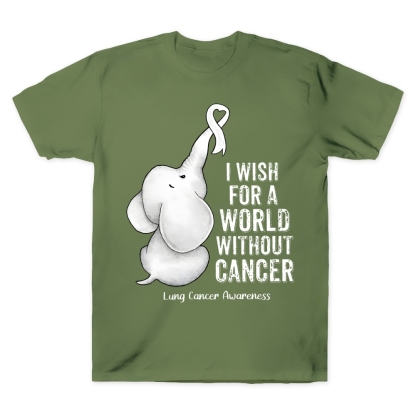 I Wish For A World Without Cancer Cotton Doctor T-shirt