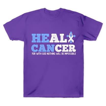 Heal Cancer With God Nothing Is Impossible Cotton Doctor T-shirt