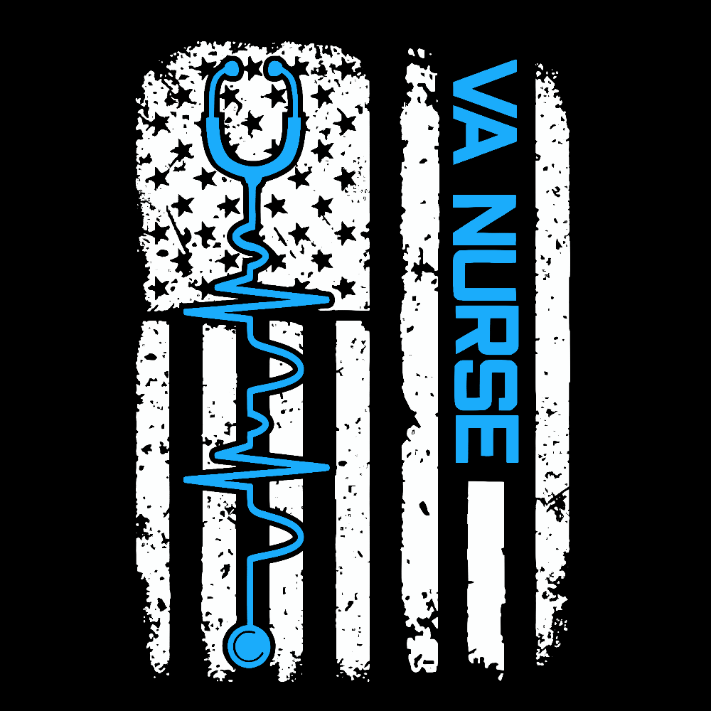 Vintage USA American Flag VA Nurse Patriotic Nursing Gifts Cotton Pullover Sweatshirt