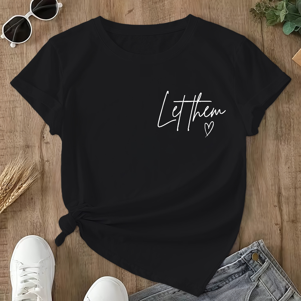 Mental Health Awareness Let Them Double-Sided Cotton Printed T-Shirt