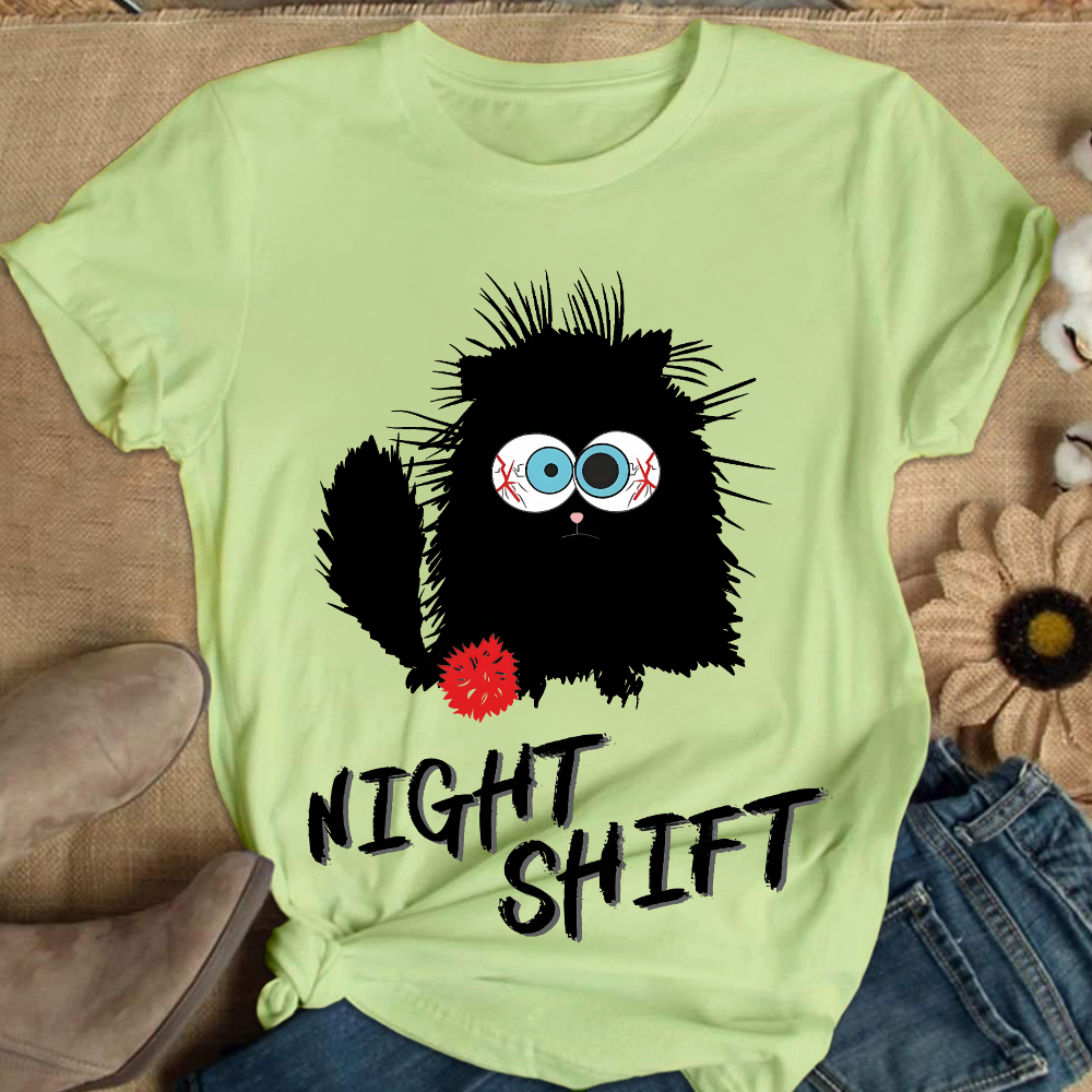 Night Shift Is Tough Cotton Nurse T-shirt