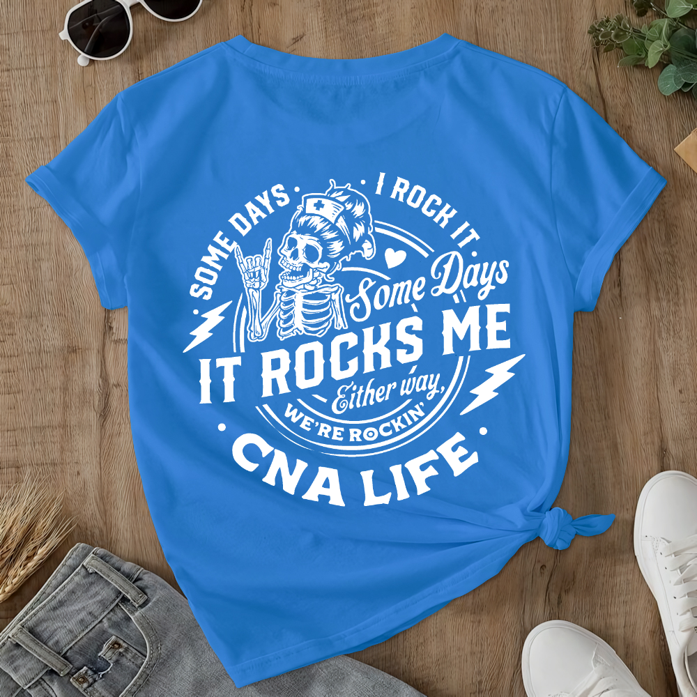 CNA Life Double-Sided Cotton Printed T-Shirt