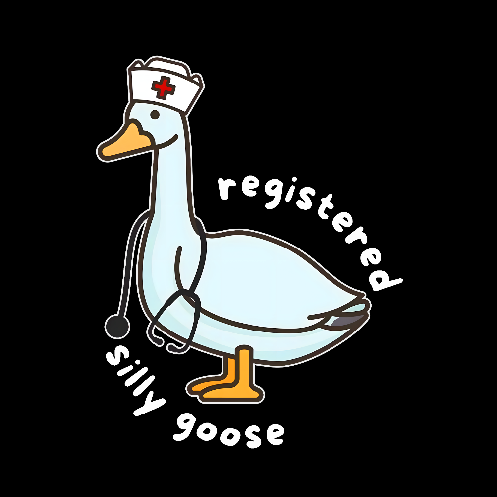 Registered Silly Goose Cotton Pullover Sweatshirt