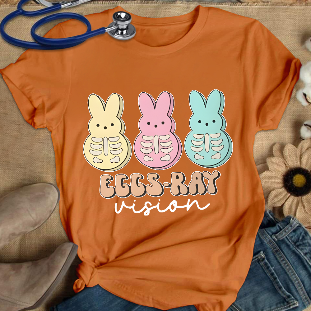 Eggs Ray Vision Radiology Cotton Nurse T-shirt