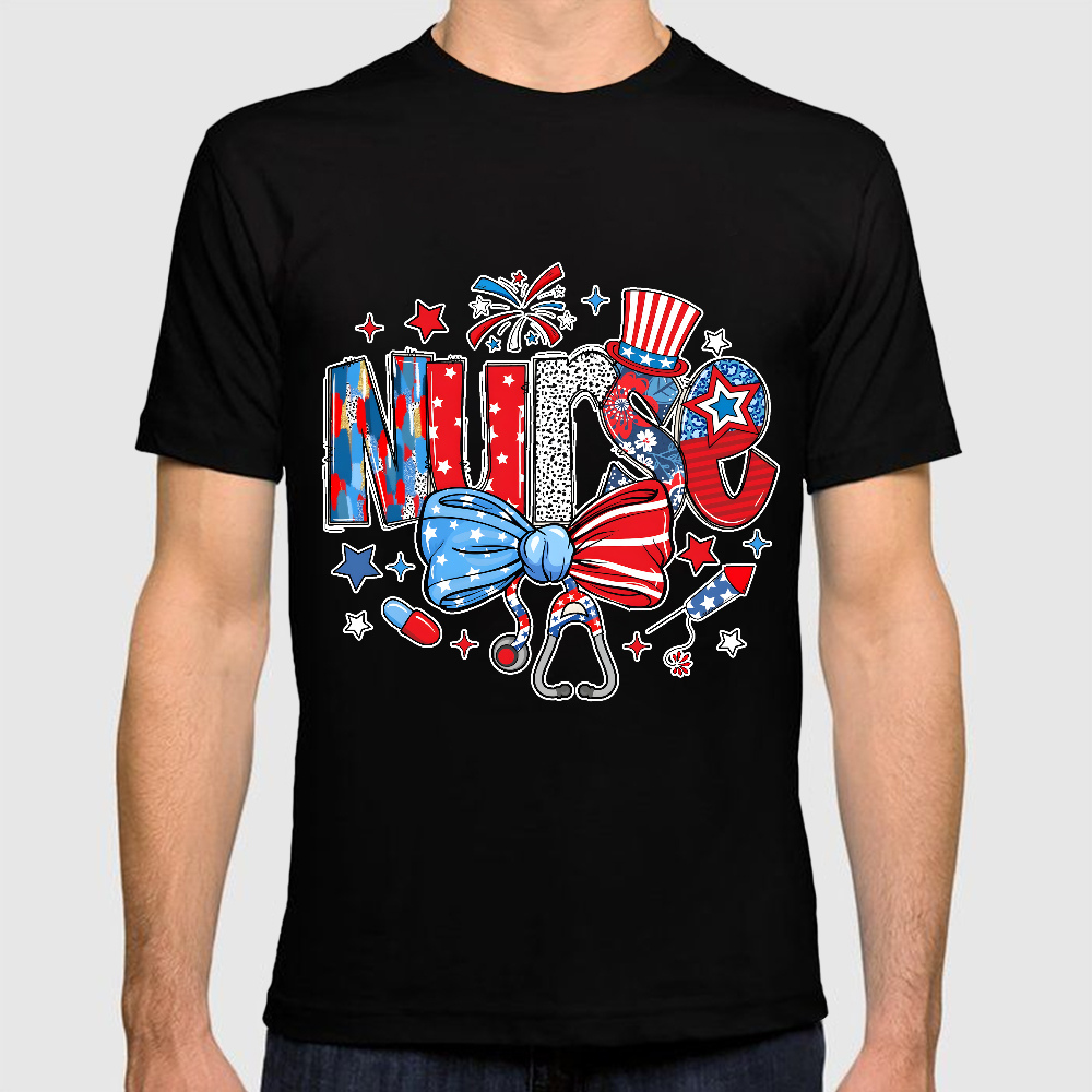 Retro Coquette USA Nurse Cotton Doctor T-shirt