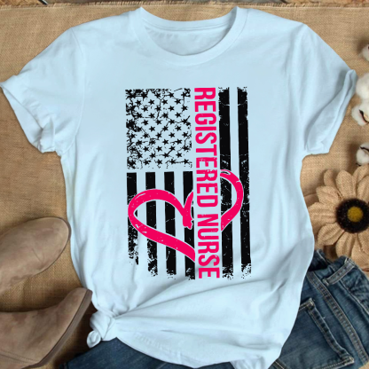 Registered Nurse Cotton Nurse T-shirt