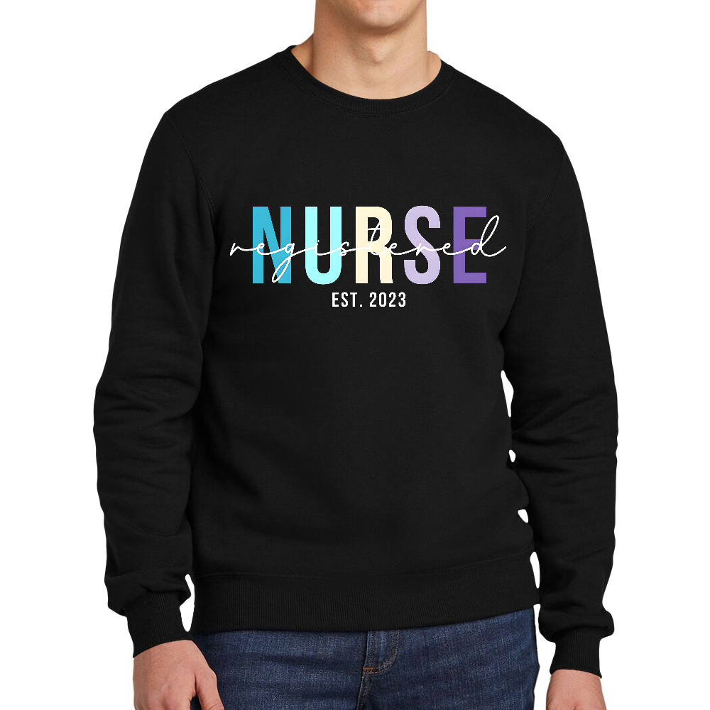 Registered Nurse Cotton Pullover Sweatshirt