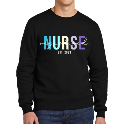 Registered Nurse Cotton Pullover Sweatshirt