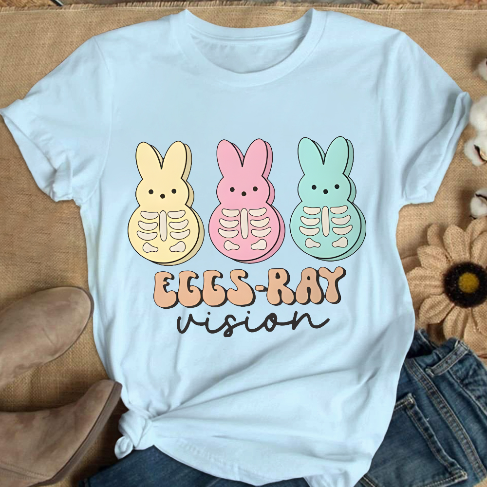 Eggs Ray Vision Radiology Cotton Nurse T-shirt