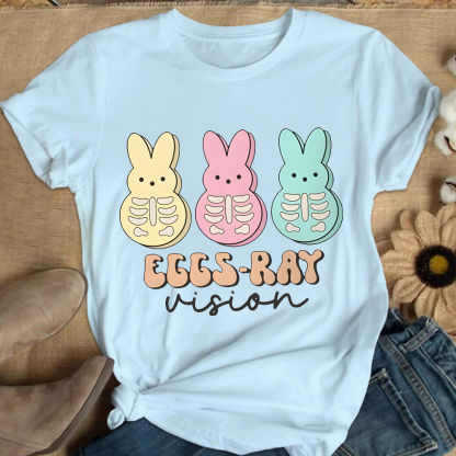 Eggs Ray Vision Radiology Cotton Nurse T-shirt