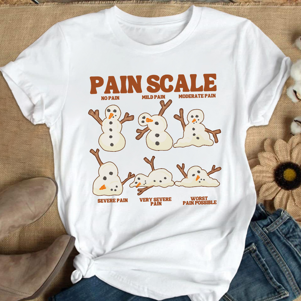 Healthcare Worker Pain Assessment Cotton Nurse T-shirt