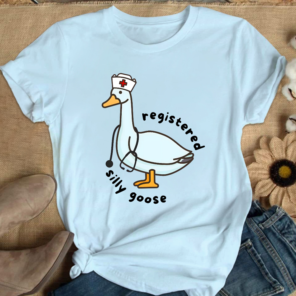 Registered Silly Goose Cotton Nurse T-shirt