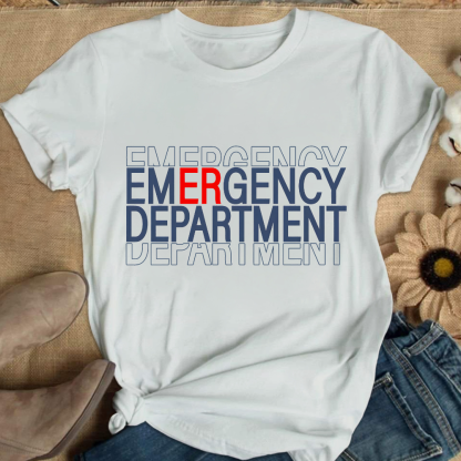 Emergency Department Cotton Nurse T-shirt