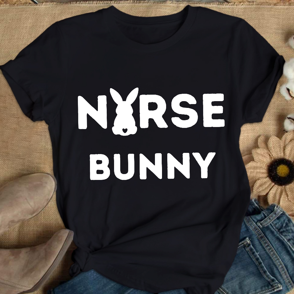 Nurse Bunny Cotton Nurse T-shirt