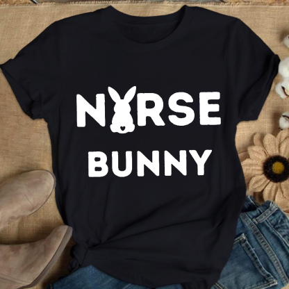 Nurse Bunny Cotton Nurse T-shirt