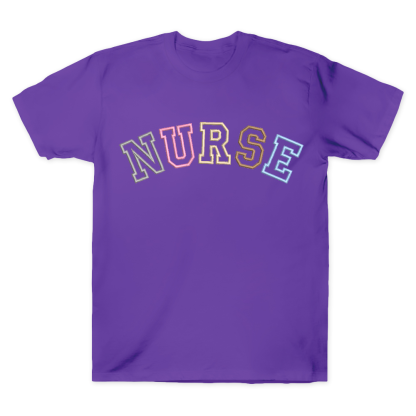 Embroidered Nurse Cotton Doctor T-shirt