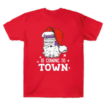 Funny Santa Nurse Medical Assistant Christmas Cotton Doctor T-shirt