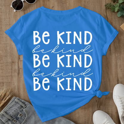 Suicide Prevention Awareness Smile Be Kind Double-Sided Cotton Printed T-Shirt