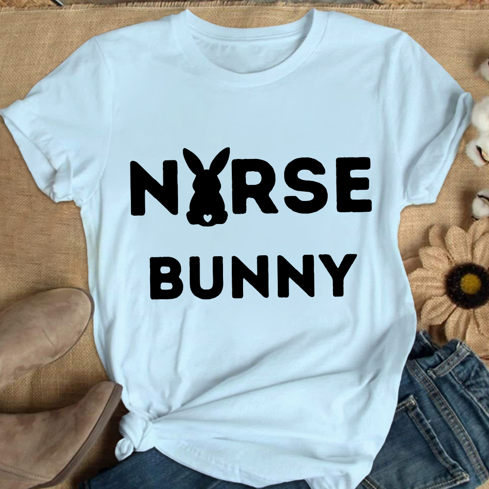 Nurse Bunny Cotton Nurse T-shirt
