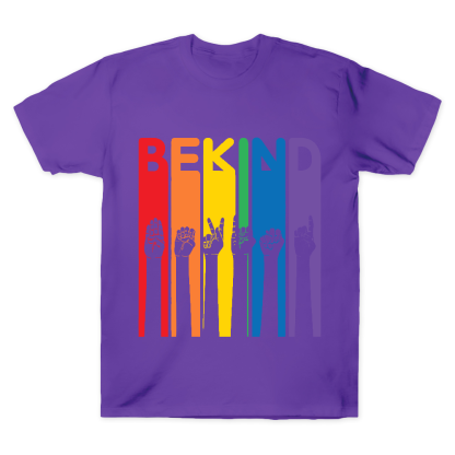 Be Kind Sign Language Cotton Doctor T-shirt
