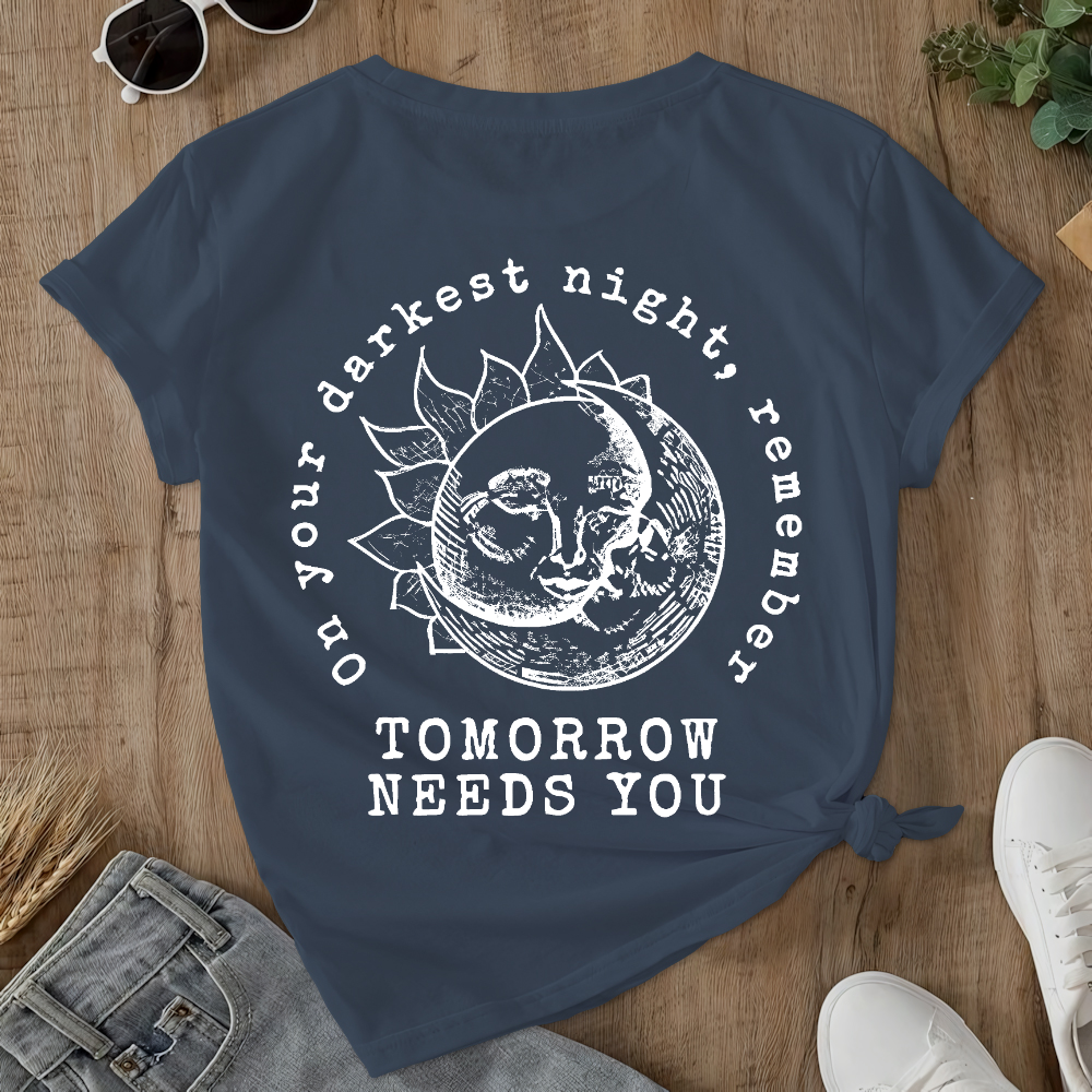 Suicide Prevention Awareness Double-Sided Cotton Printed T-Shirt