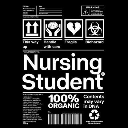 School Of Nursing Student Gift Cotton Nurse T-shirt