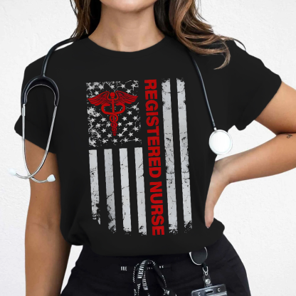 Registered Nurse Cotton Nurse T-shirt