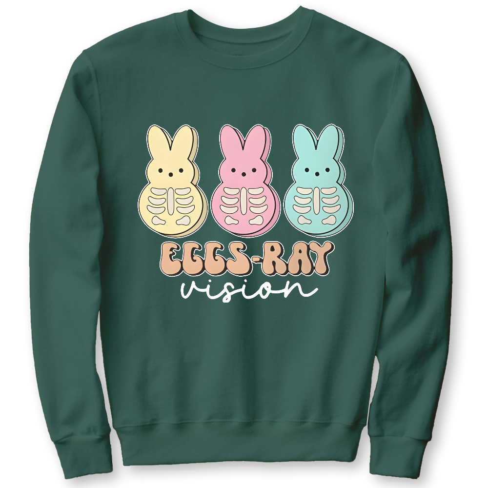 Eggs Ray Vision Radiology Cotton Pullover Sweatshirt