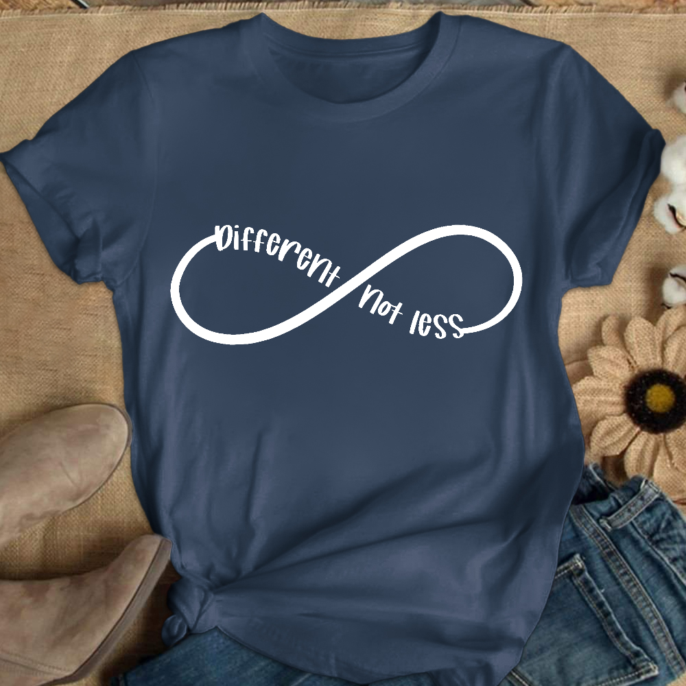 Different Not Less Autism Awareness Cotton Nurse T-shirt