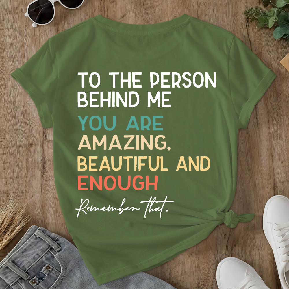 You Matter Prevention of Suicide Awareness Double-Sided Cotton Printed T-Shirt