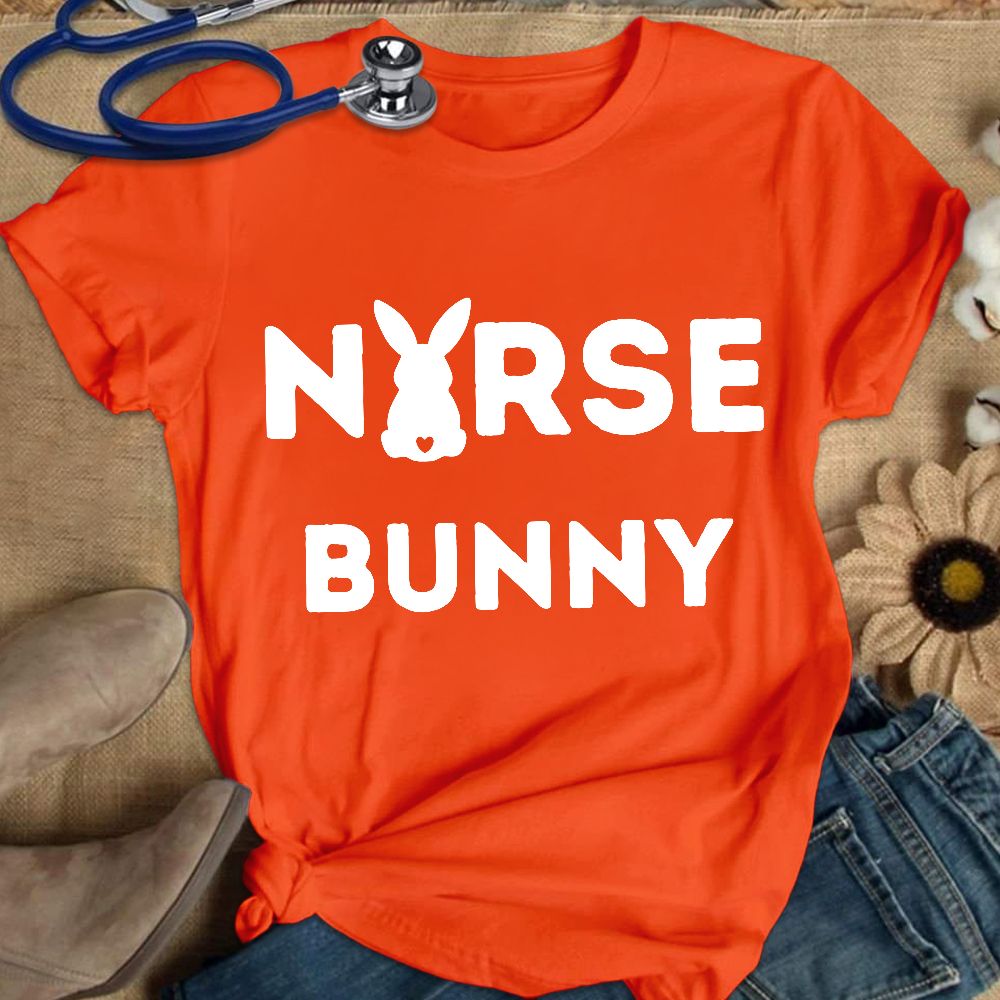 Nurse Bunny Cotton Nurse T-shirt