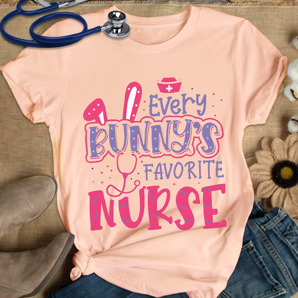 Every Bunny's Favorite Nurse Cotton Nurse T-shirt