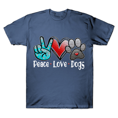 Peace Love Dogs Cotton Doctor T-shirt