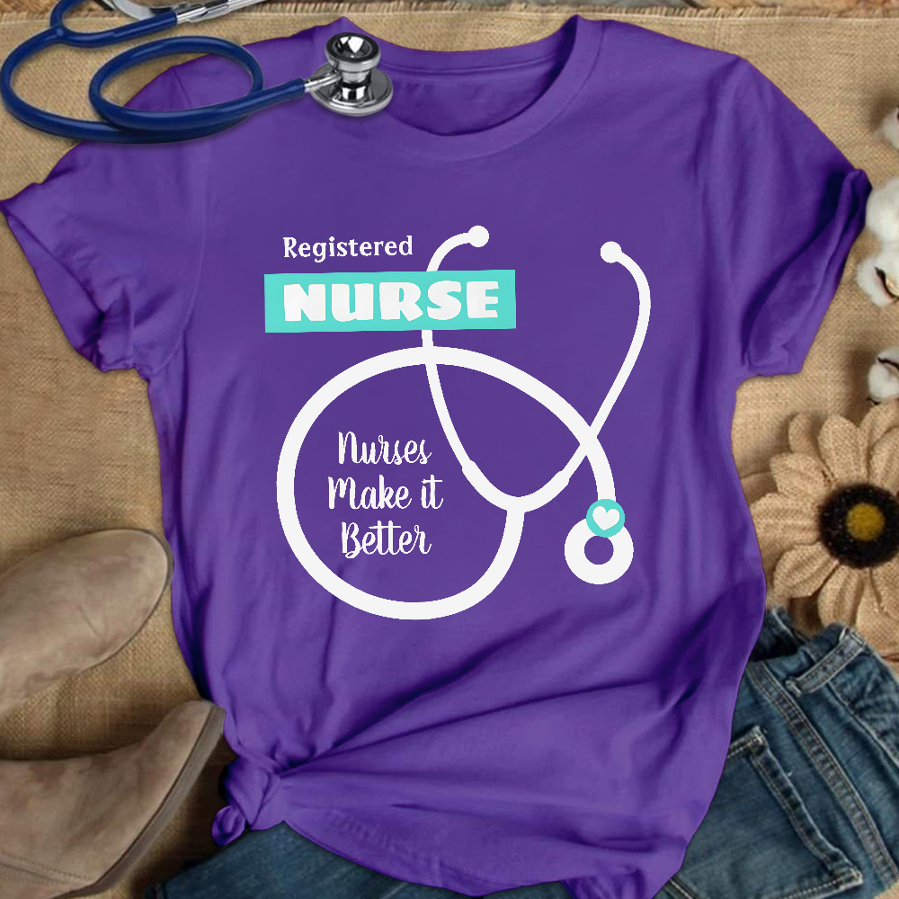 Cute RN Nursing Cotton Nurse T-shirt