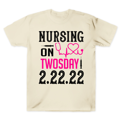 Nursing School On TwosDay Cotton Doctor T-shirt