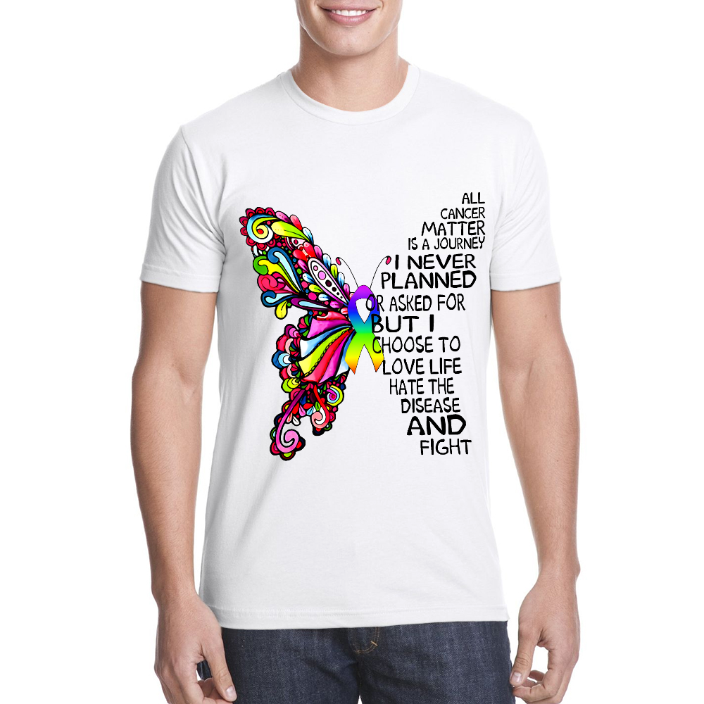 I Never Planned This Journey But I Choose to Fight Cotton Doctor T-shirt