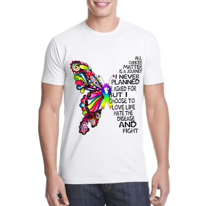 I Never Planned This Journey But I Choose to Fight Cotton Doctor T-shirt