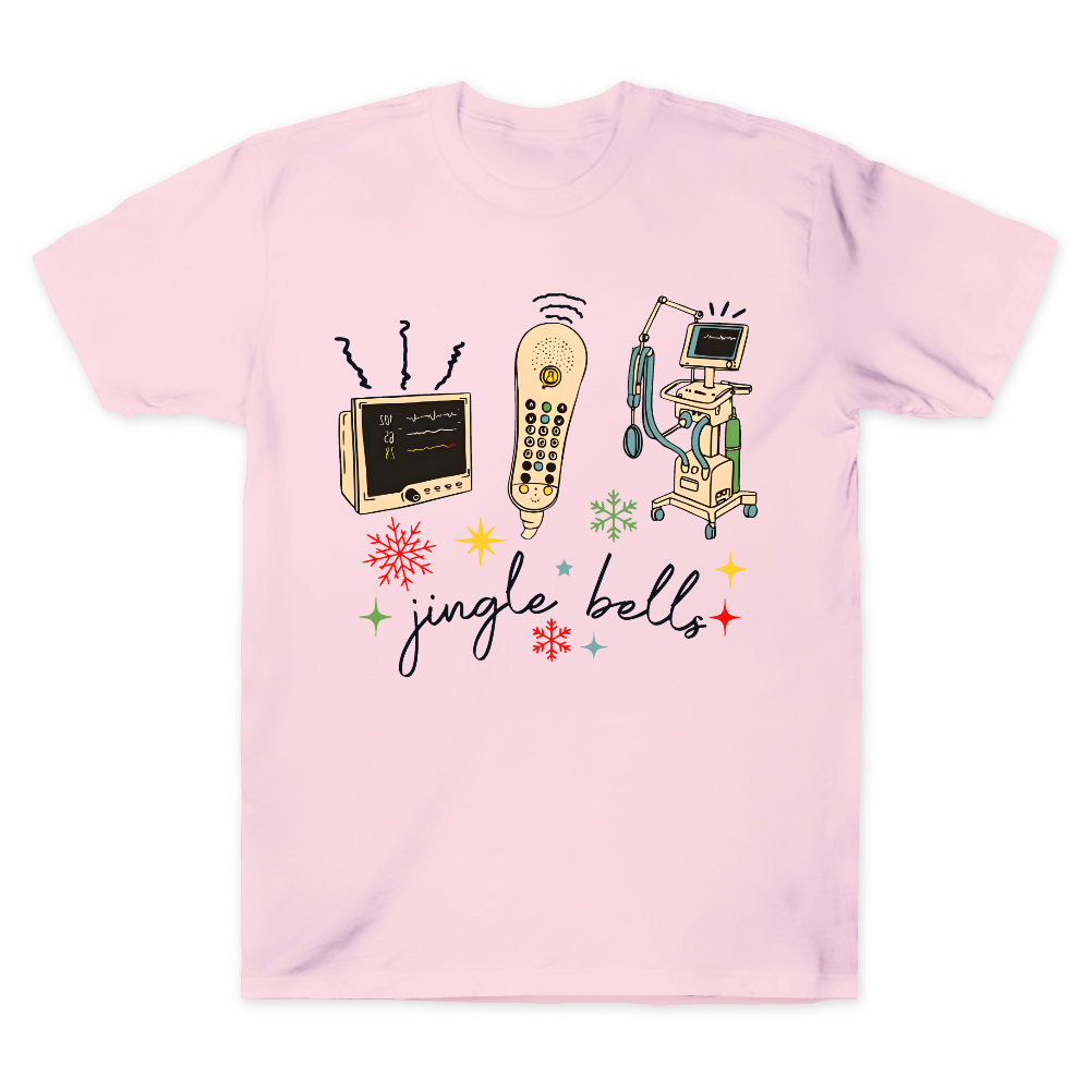 Jingle Bells ICU Xmas Cotton Doctor T-shirt