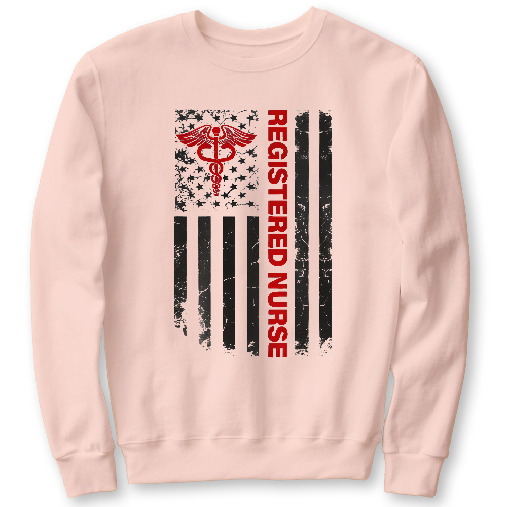 Registered Nurse Cotton Pullover Sweatshirt