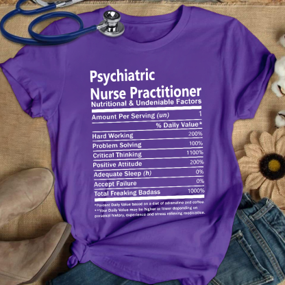 Psychiatric Nurse Practitioner Cotton Nurse T-shirt