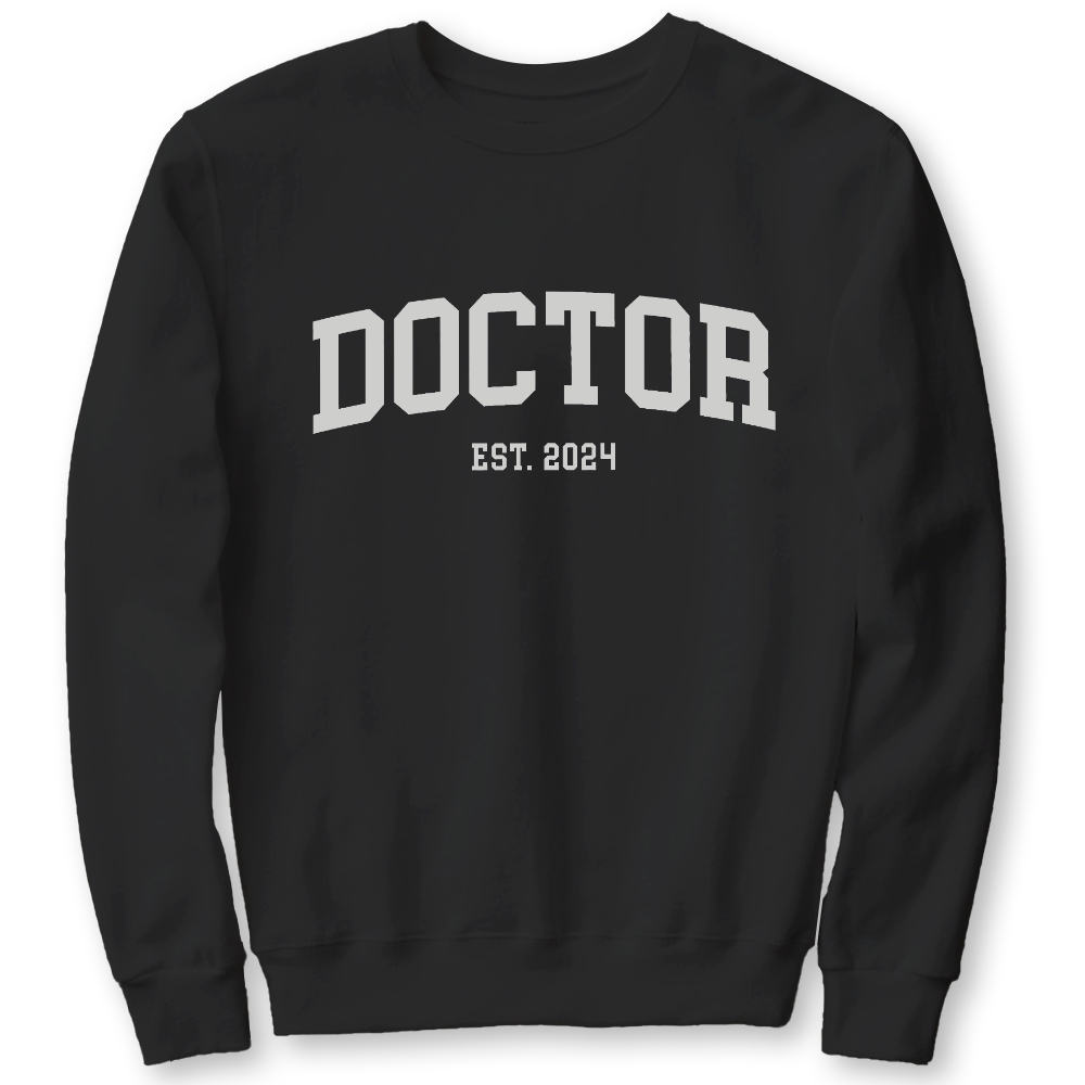 Doctor Est 2024 Cotton Pullover Sweatshirt