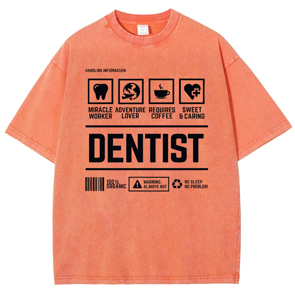 Dentist's Notes Vintage Washed T-shirt