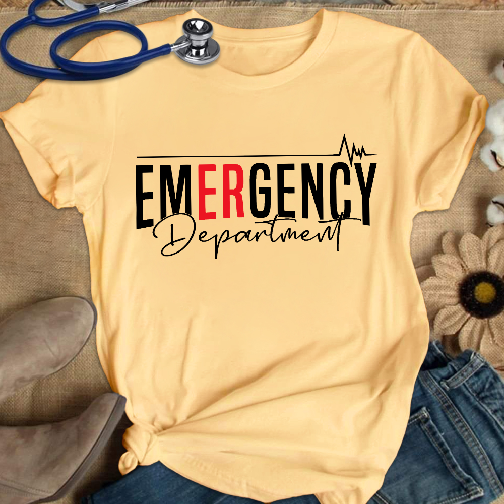 Emergency Department Cotton Nurse T-shirt
