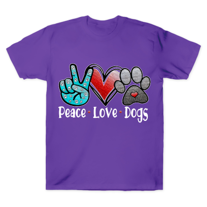 Peace Love Dogs Cotton Doctor T-shirt