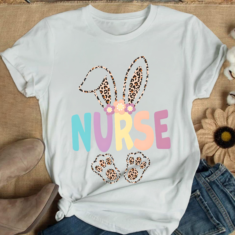 Easter Bunny Cotton Nurse T-shirt